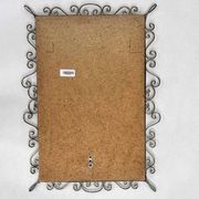 Miroir rectangulaire années 50 -60 sur cadre laiton