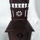 Old Breton chair in carved wood
