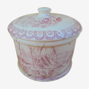 Old pot in earthenware de longchamp "marine"