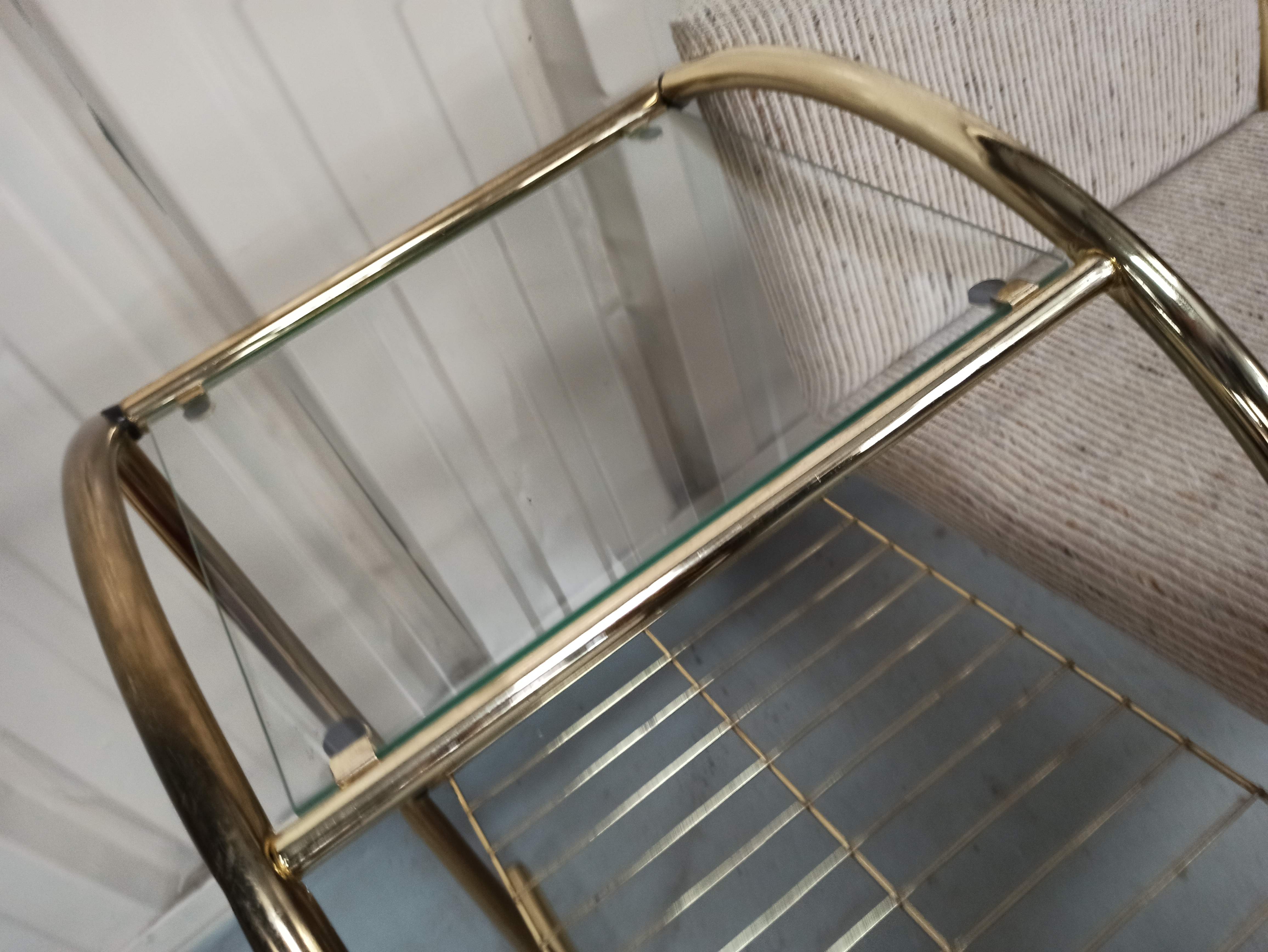 Bench armchair furniture chrome gold 70s