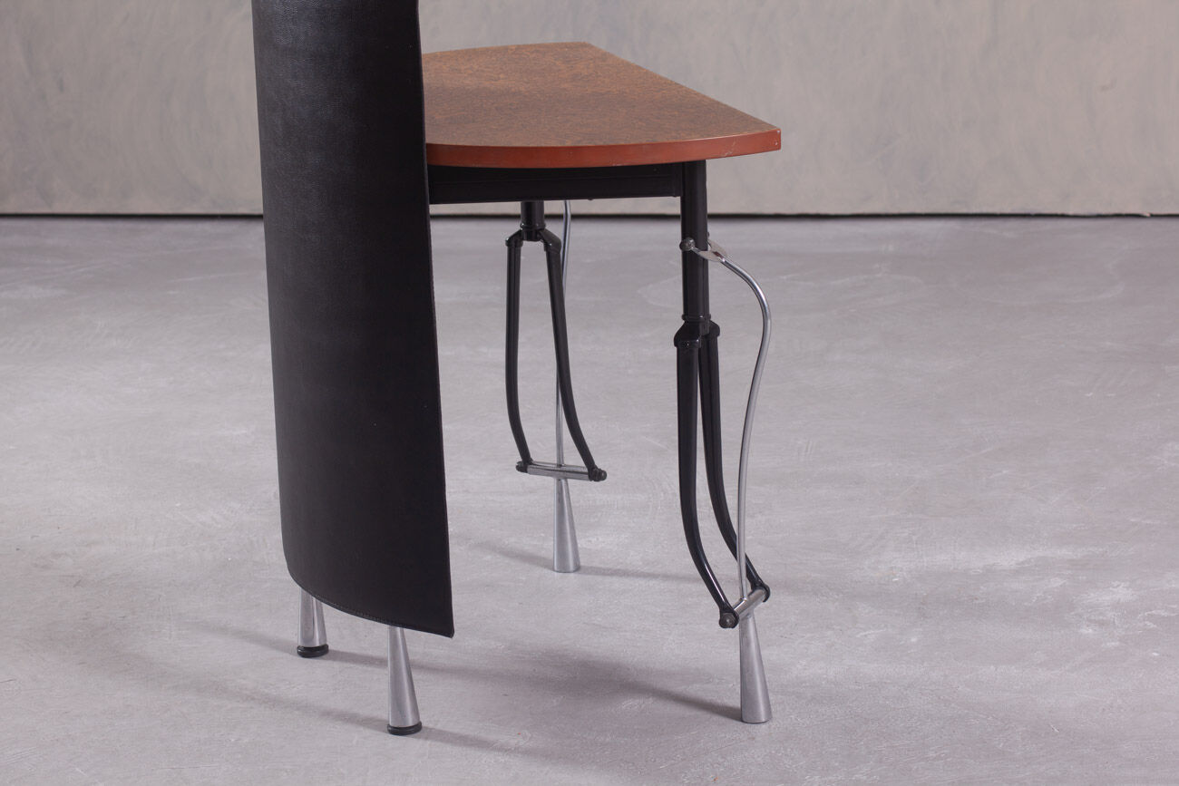 Postmodern small ‘La Vuelta’ desk by Perry King and Santiago Miranda for Akaba, Spain, 1980s