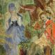 2 panneaux peinture romantique
