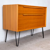 Vintage teak chest of drawers by Wk Möbel, 1970s