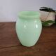 Small vase in green opaline.