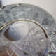 Lot 4 mugs molded glass deco transparent diamond