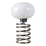 Chrome spring lamp