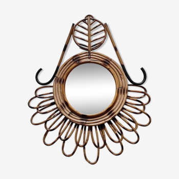 Miroir demi soleil roseaux