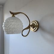Lot 2 old vintage clichy glass sconces