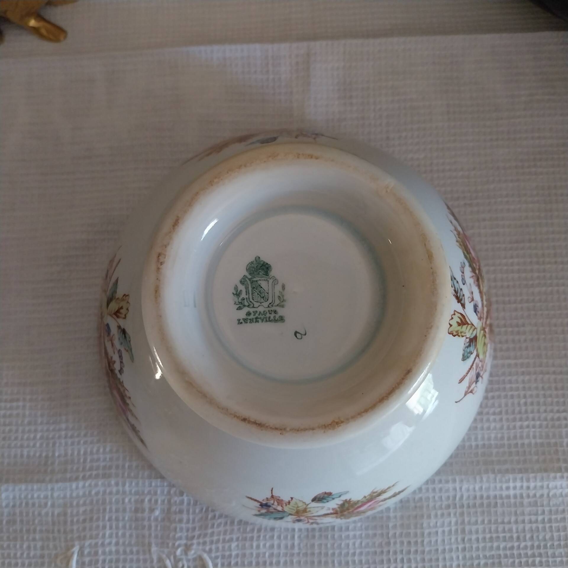 Old large bowl from grandmother Lunéville