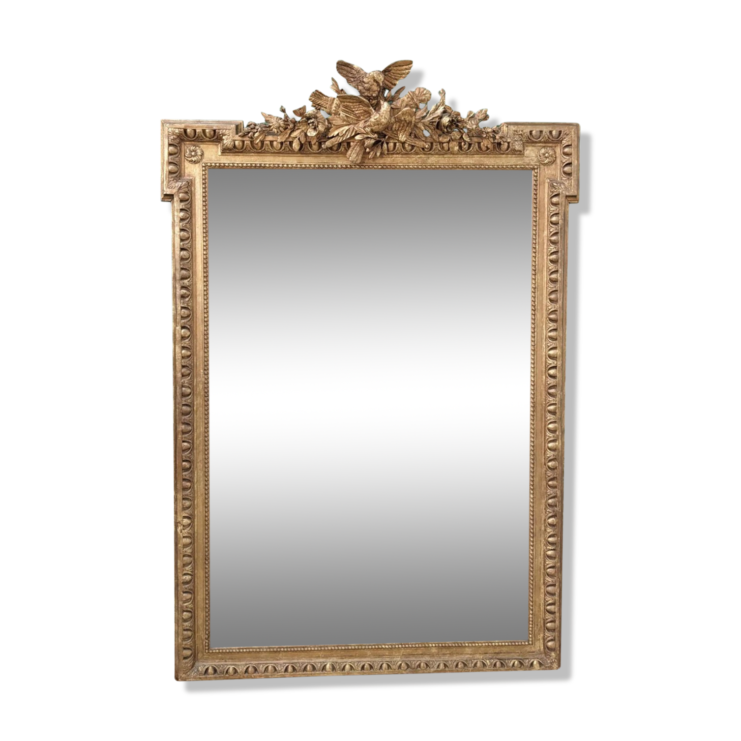 Mirror with antique moldings, 153x102 cm