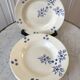 Set of 6 hollow plates Longwy 20s
