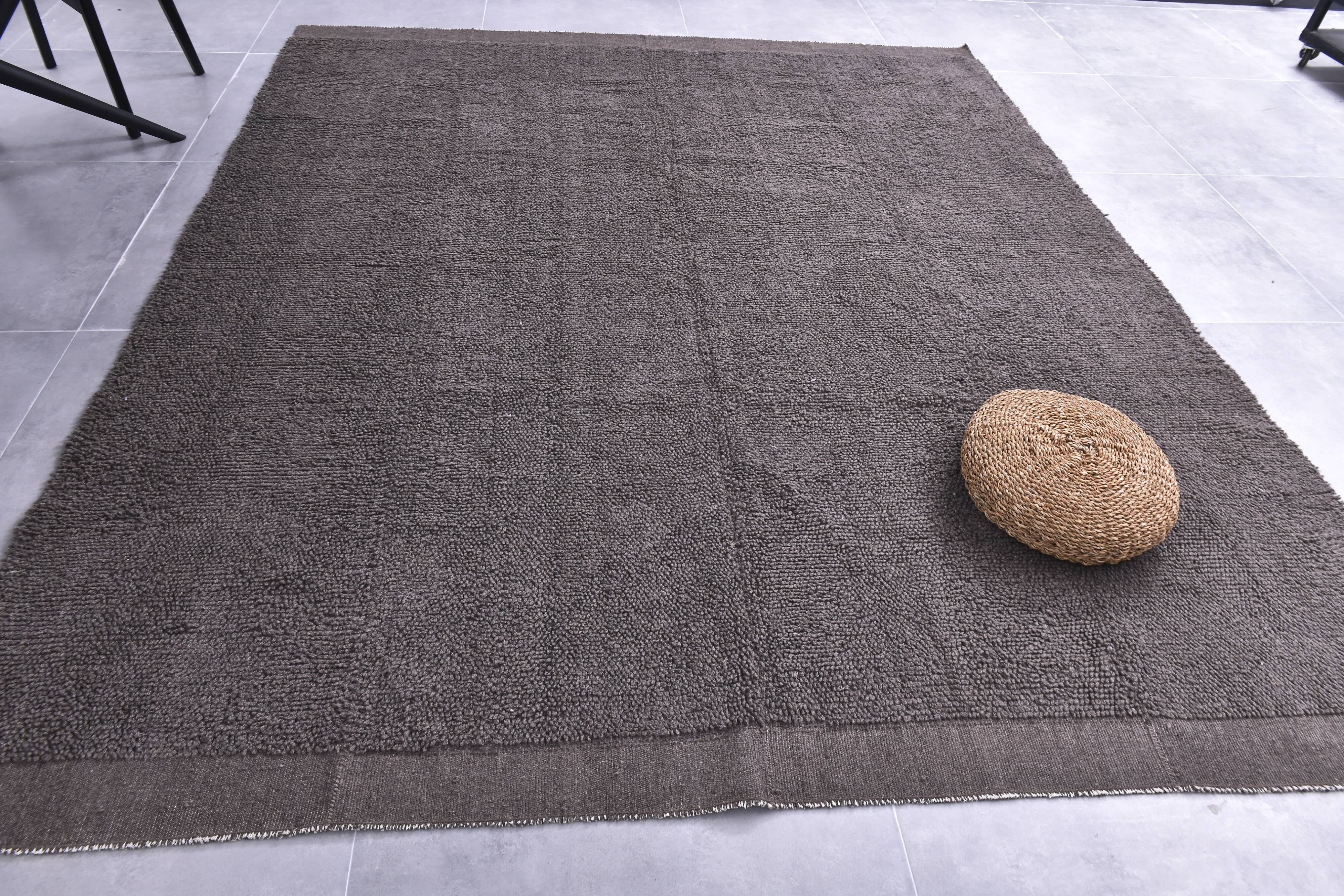 8x10 Rug For Living Room Brown Vintage Rug, 259x302Cm SK 240428 FREE SHIPPING