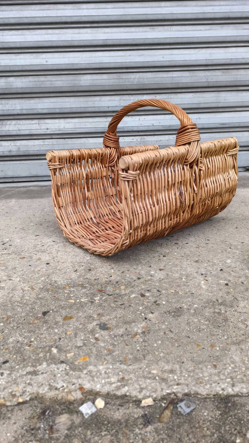 Wicker log basket 1970