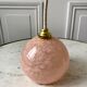Suspension glass ball of Clichy pink 20s