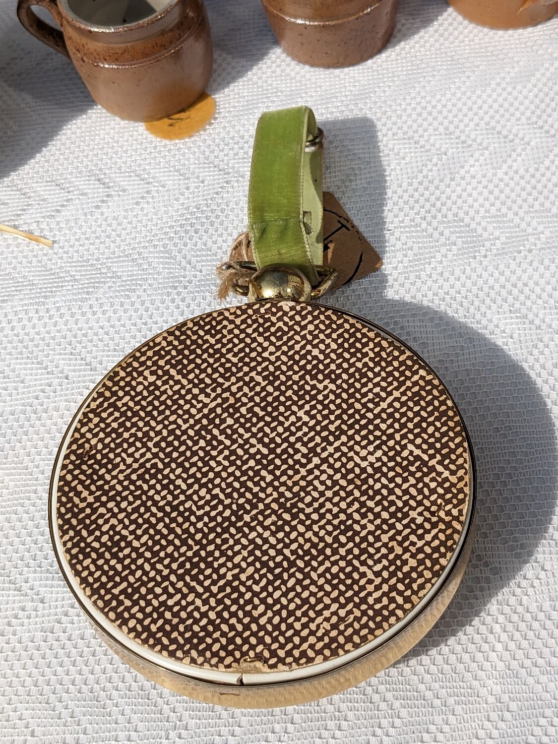 Domed frame of dried flowers