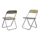 Paire de chaises pliantes Plia par Giancarlo Piretti pour Castelli, années 1970.
