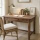 Square farmhouse table in solid oak.