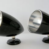 Pair of vintage 1950 adjustable spotlights