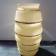 Vase style art deco opaline yellow + gilding vintage