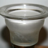 Metal and glass wooden desk lamp 1940