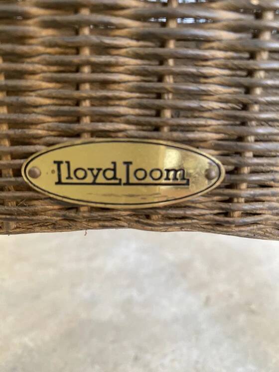 6 chaises Lloyd Loom, XXe siècle