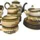 Henriot Quimper, glazed earthenware service, Genêt Bruyère model, 20th century
