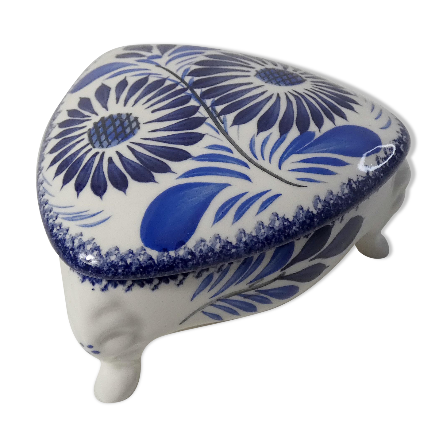 Quimper signed FAB faience box