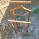 Double valet wood coat rack