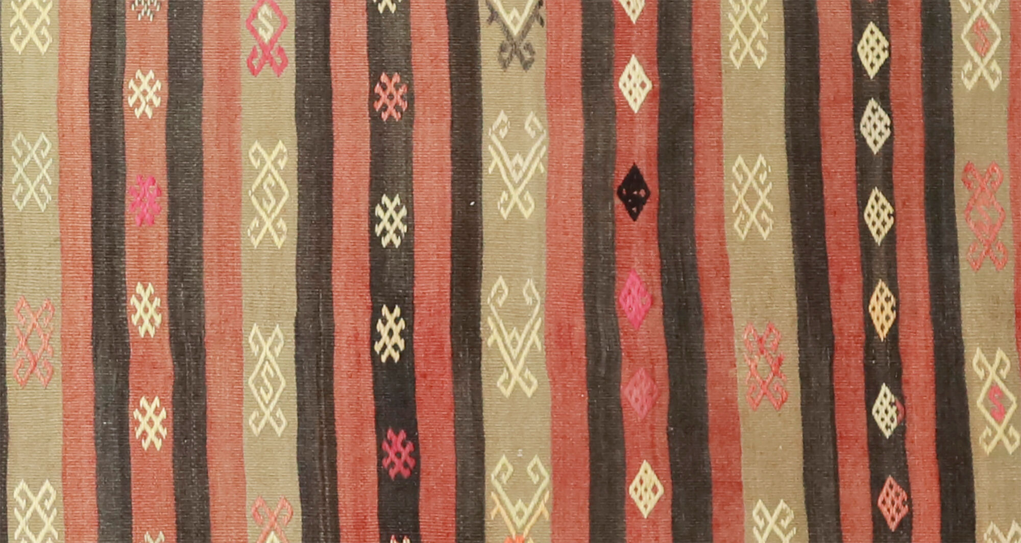 Anatolian handmade kilim rug 416 cm x 80 cm