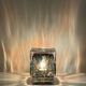Cubical glass table lamp from Murano by Limburg, Germany, 1970s.