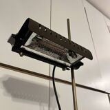 626/L brown floor lamp designed by Joe Colombo, vintage Oluce edition from the 1960s.