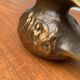 Brutalist Vintage German Bronze Decorative Carafe by Gilde