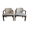 pair of armchairs by shirley brackett edition drexel heritage