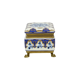 Florentine mtc box jewelery trinket italian hand painted claw feet 15cm