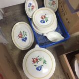 Lot of tableware Digoin Sarreguemines model Dunkirk