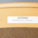 GE 284A high-backed lounge chair by Hans Wegner for Getama