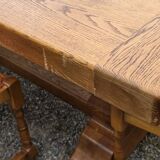 Table monastère en chêne massif avec 8 chaises