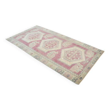 Tapis tribal noué à la main Oushak sku 3083