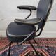Fauteuil de coiffeur métal et skaï années 60