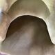 Almond green armrest toad chair