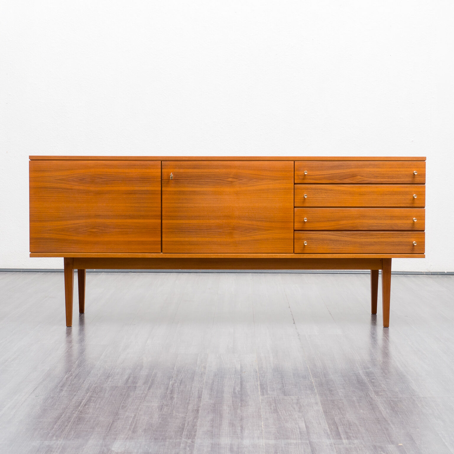 Vintage row, walnut, restored