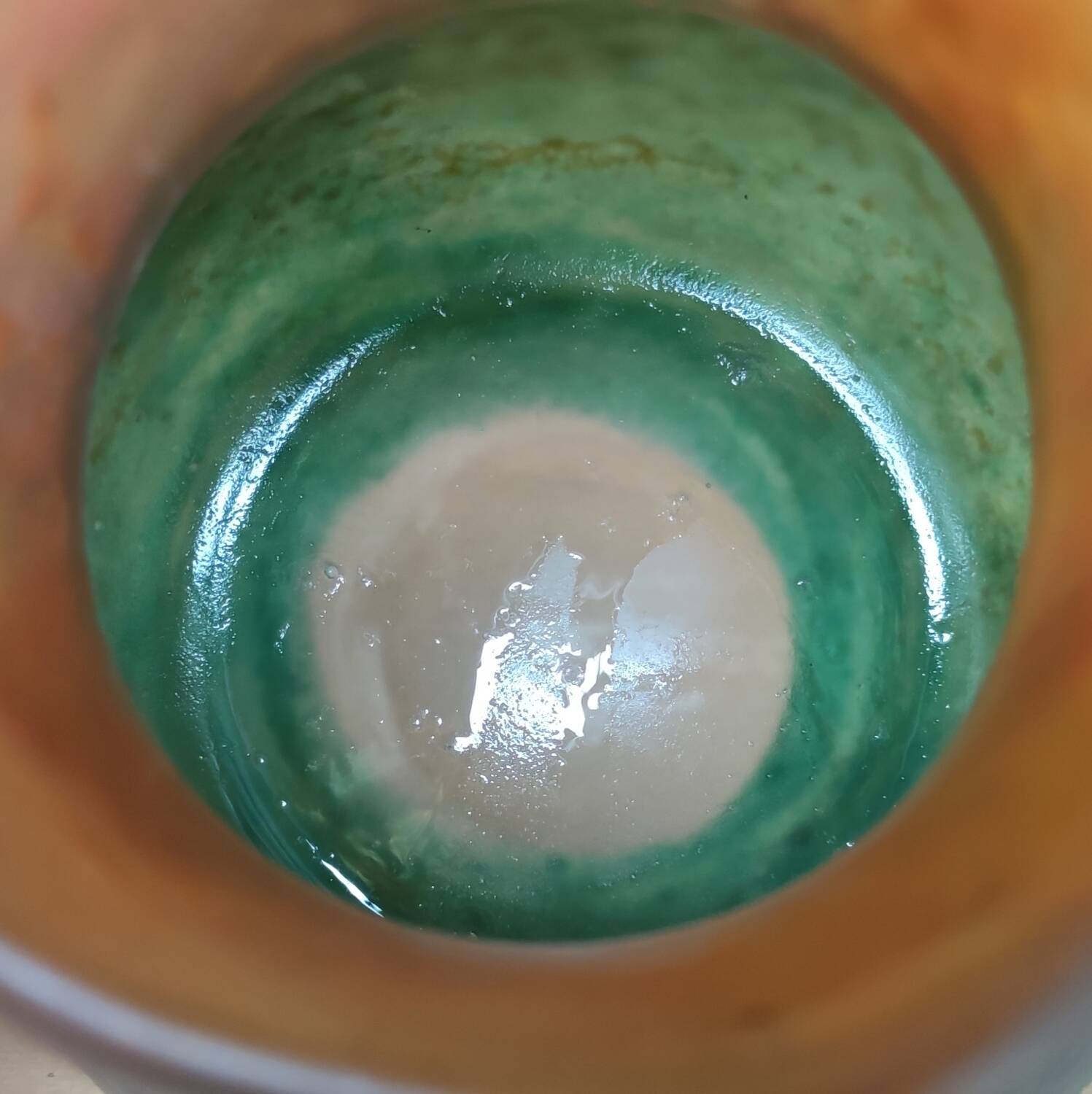 Old two-tone glass paste pitcher Georges de Feure