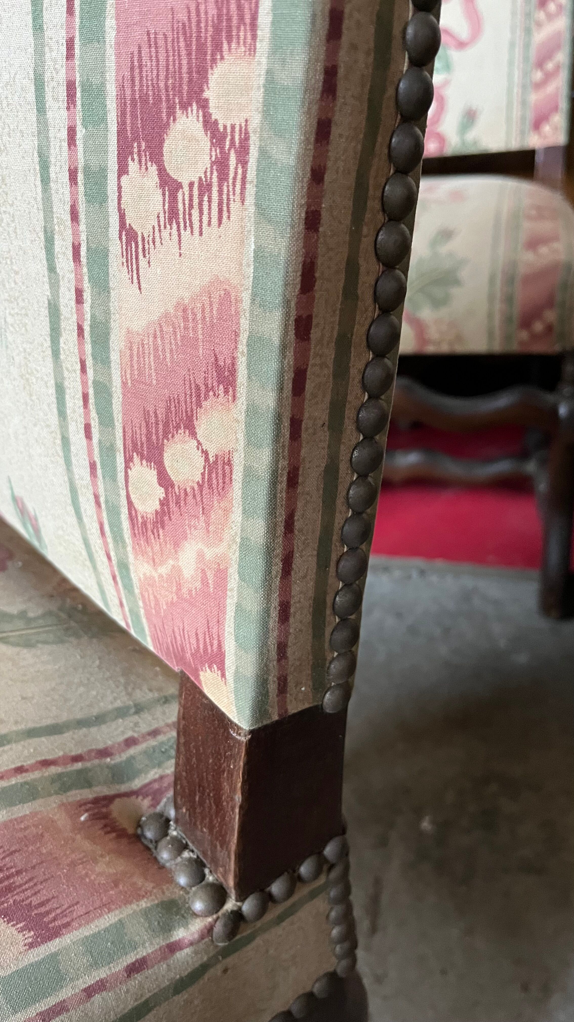 Suite 4 chairs Louis XIII style sheepbone