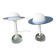 Pair of "Plutone" glass table lamps, model 2701, by Daniela Puppa for Fontana Arte, Italy, 1981