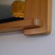 Large Scandinavian mirror in pine 1970