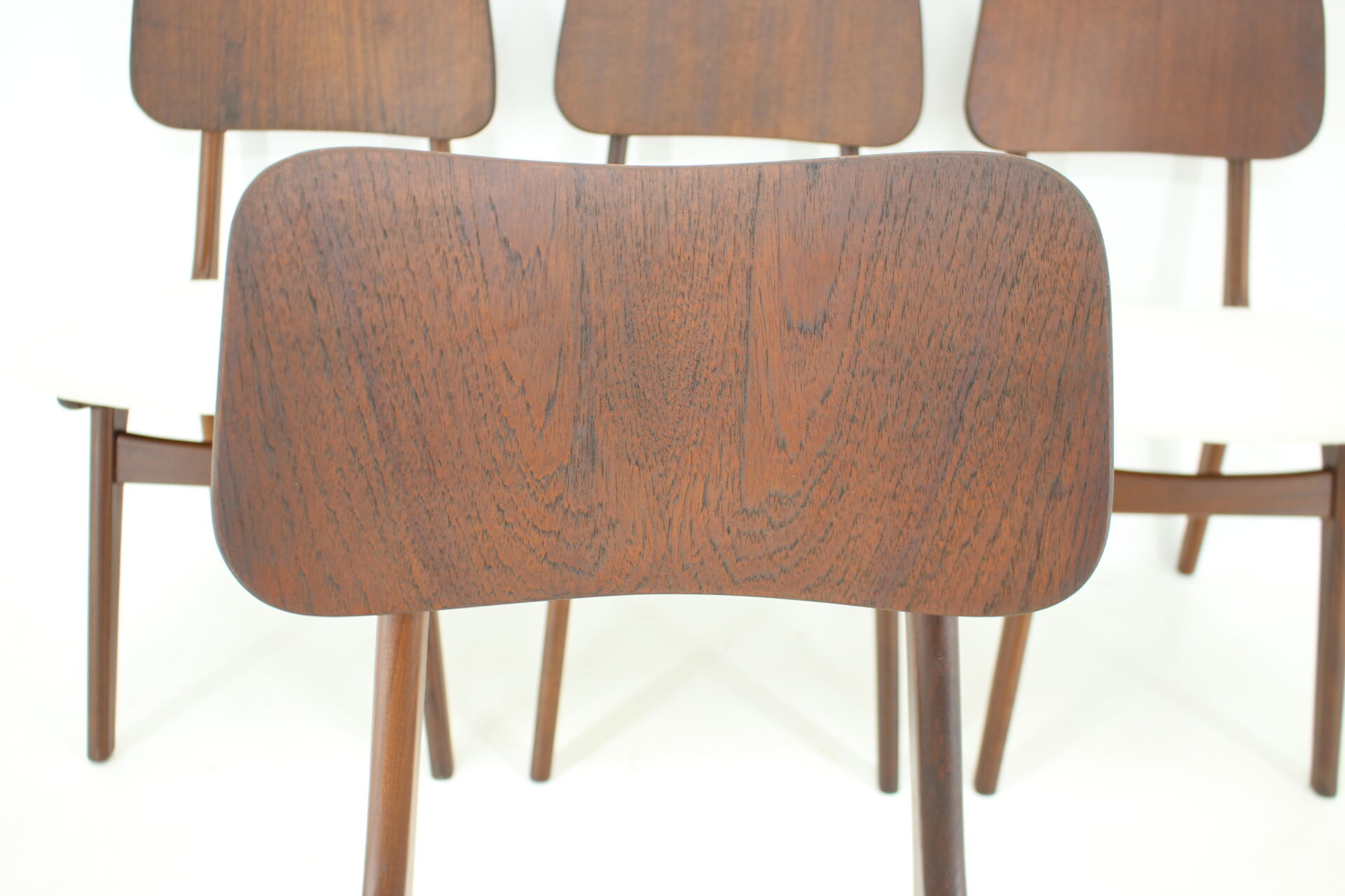 1960s Ib Kofod-Larsen Set Of 4 teak Dining Chairs Model 74 Denmark