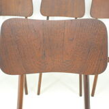 1960s Ib Kofod-Larsen Set Of 4 teak Dining Chairs Model 74 Denmark