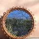 Rattan mirror by Franco Albini