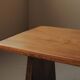 Brutalist dining table in solid oak, France, circa 1980.