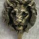 Lion head coat hooks in solid brass, Peerage England